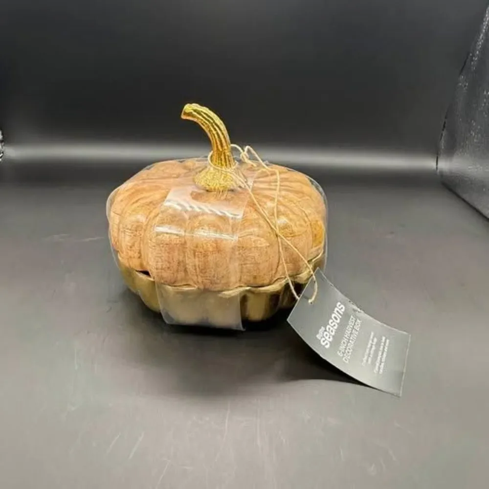 Fall / pumpkin decor mango wood pumpkin